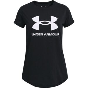Girls' T-shirt Under Armour Live Sportstyle Graphic SS - black