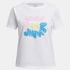 Girls' T-shirt Under Armour UA Bubble Wordmark SS - Girls