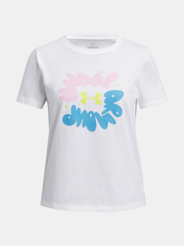 Girls' T-shirt Under Armour UA Bubble Wordmark SS - Girls
