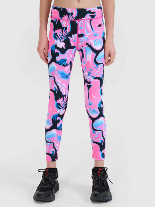 Girls' functional leggings 4F