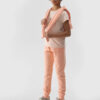 Girls' jogger sweatpants 4F - coral