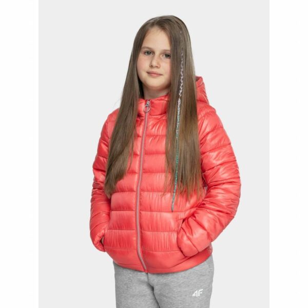 Girls' quilted jacket 4F