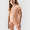 Girls' smooth T-shirt 4F - powder coral