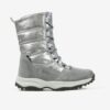 Girl's snow boots with suede details in silver color Richter - Girls