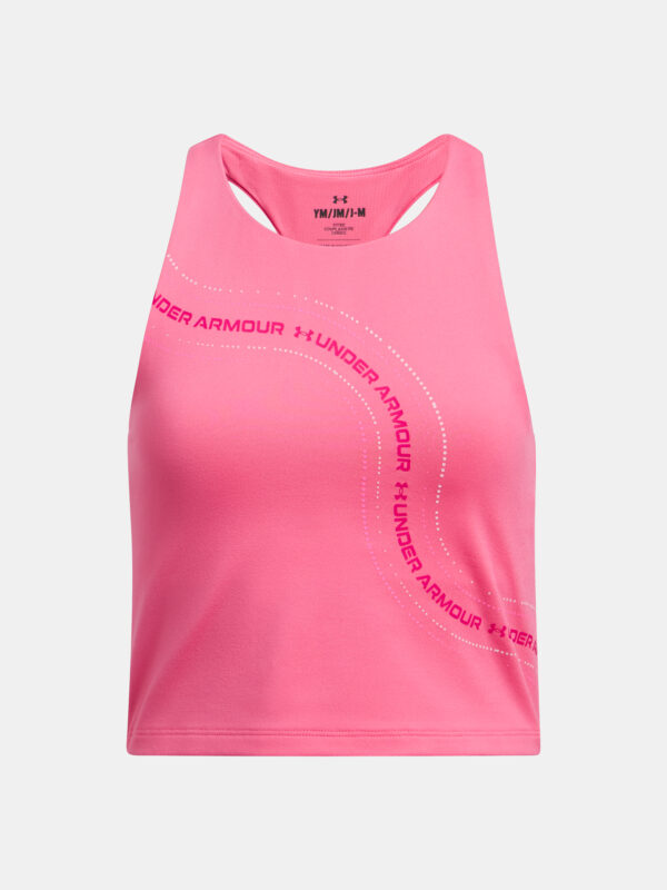 Girls' tank top Under Armour G Motion Branded Crop Tank - Girls