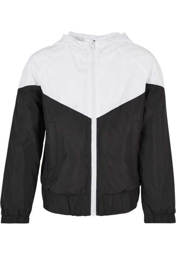 Girl's windbreaker Arrow white/black