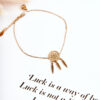 Glam Chic Anklet Dream Catcher Gold