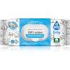 GoWipes Baby 100% Cotton Biodegradable finom nedves törlőkendők gyermekeknek az érzékeny bőrre 0+ 50 db