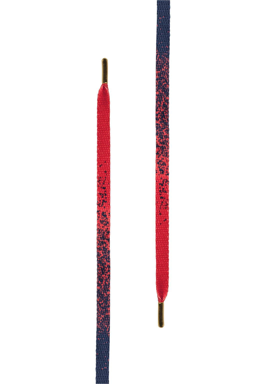 Gold Flat Splatter Pack Laces (5-Pack) red/blue