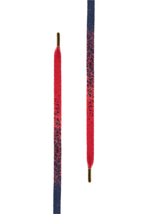 Gold Flat Splatter Pack Laces (5-Pack) red/blue