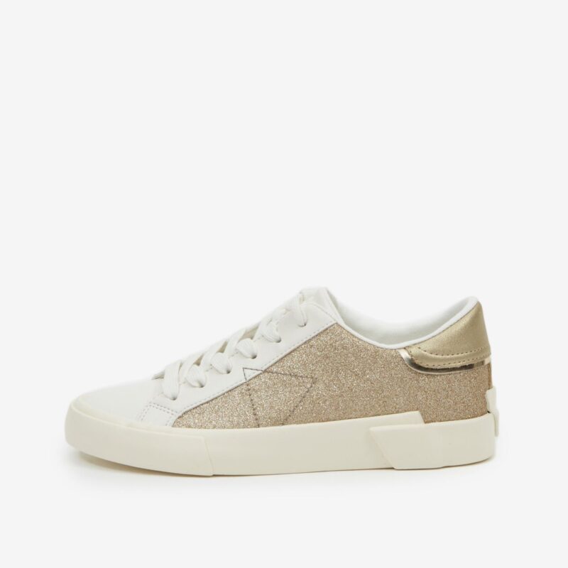 Gold and cream women's sneakers Guess Wayne - Women