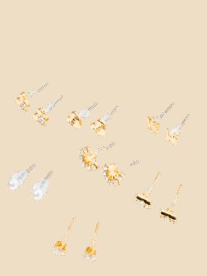 Gold earrings Yups dbi0440. R06