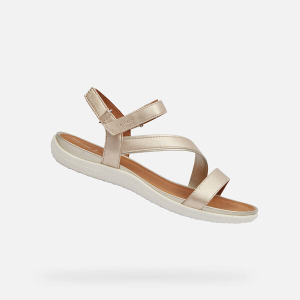 Gold women's sandals Geox Vega - Women's