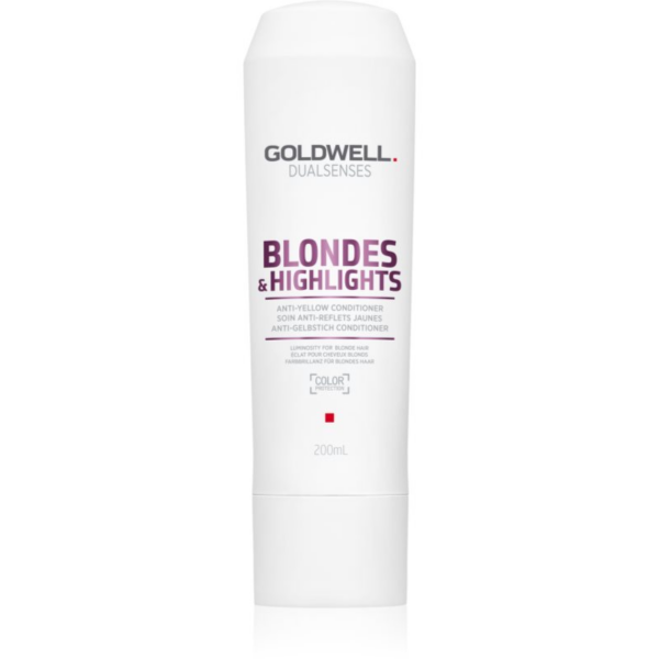 Goldwell Dualsenses Blondes & Highlights kondicionáló szőke hajra semlegesíti a sárgás tónusokat 200 ml-Eredeti