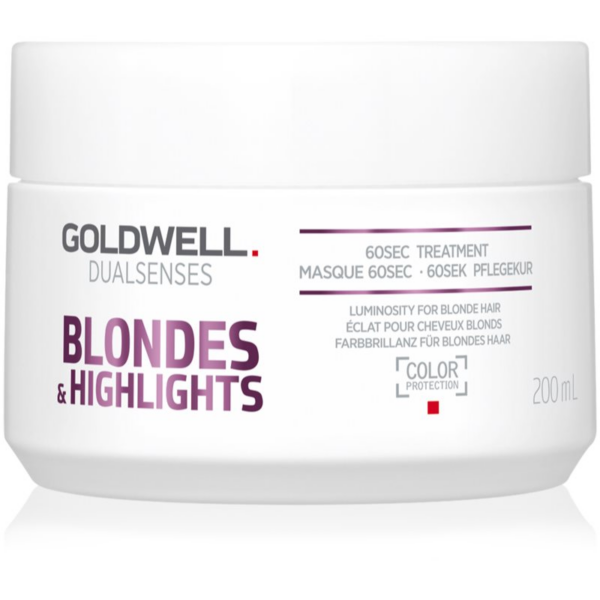 Goldwell Dualsenses Blondes & Highlights regeneráló maszk semlegesíti a sárgás tónusokat 200 ml-Eredeti