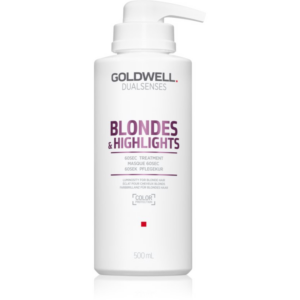 Goldwell Dualsenses Blondes & Highlights regeneráló maszk semlegesíti a sárgás tónusokat 500 ml-Eredeti