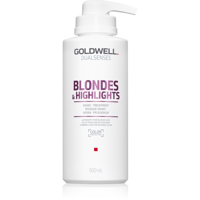 Goldwell Dualsenses Blondes & Highlights regeneráló maszk semlegesíti a sárgás tónusokat 500 ml-Eredeti