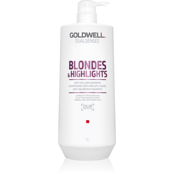 Goldwell Dualsenses Blondes & Highlights sampon szőke hajra semlegesíti a sárgás tónusokat 1000 ml-Ár