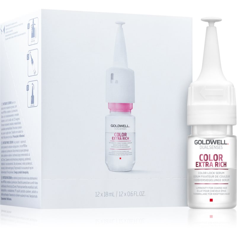 Goldwell Dualsenses Color Extra Rich hajszín- és fényvédő szérum  a hajra 12x18 ml-Ár