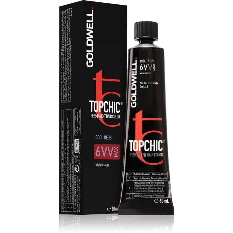 Goldwell Topchic Permanent Hair Color hajfesték árnyalat 6 VV MAX 60 ml-Ár