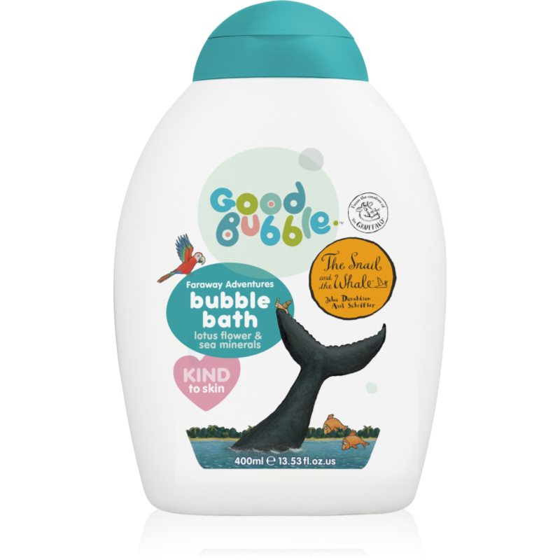 Good Bubble Snail & the Whale Bubble Bath habfürdő érzékeny és ekcémás bőrre gyermekeknek születéstől kezdődően Lotus Flower & Sea Minerals 400 ml-ár