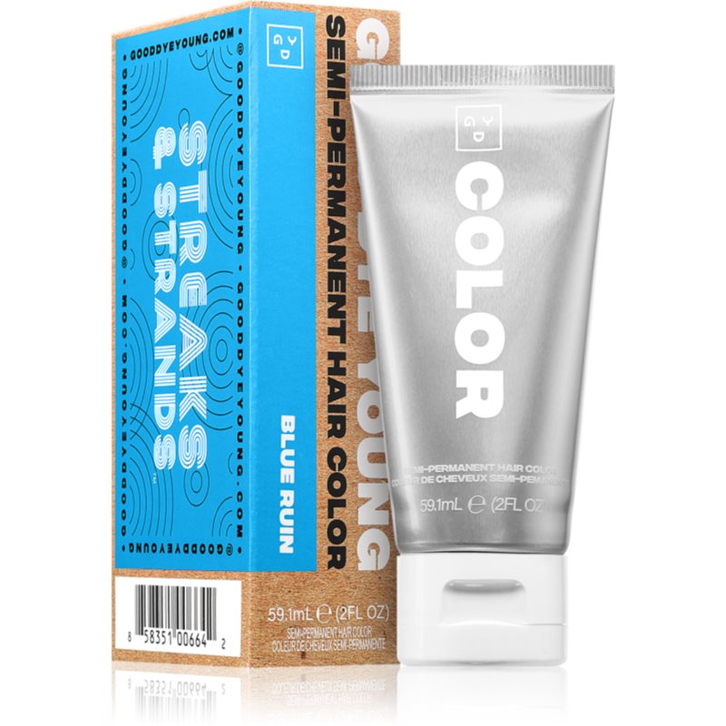 Good Dye Young Semi-Permanent Hair Colour féltartós hajfesték árnyalat Blue Ruin 59.1 ml