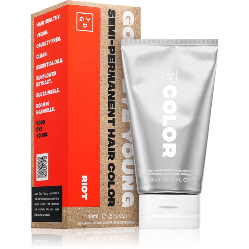 Good Dye Young Semi-Permanent Hair Colour féltartós hajfesték árnyalat Riot 148 ml