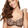 Gorteks Rumi embroidered soft bra beige