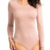 Gorteks Sara long sleeve bodysuit pink