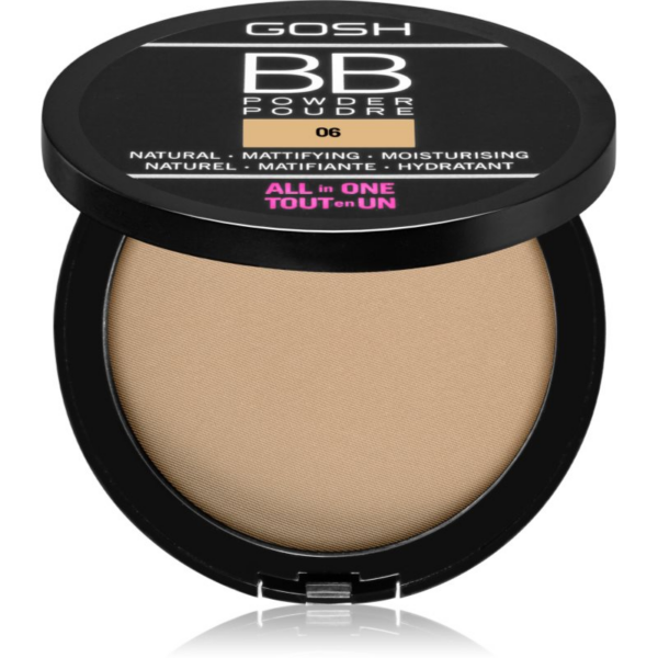 Gosh BB mattító púder árnyalat 06 Warm Beige 6.5 g-Eredeti
