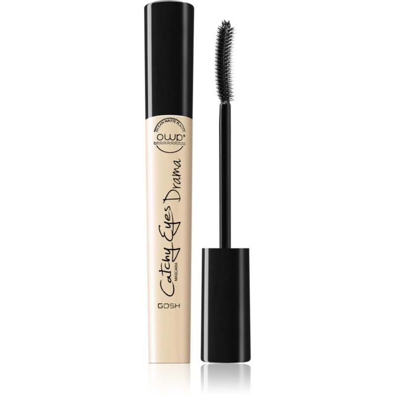 Gosh Catchy Eyes Drama erősítő szempillaspirál extrém hatás és intenzív megjelenés árnyalat 001 Black 10 ml-Eredeti