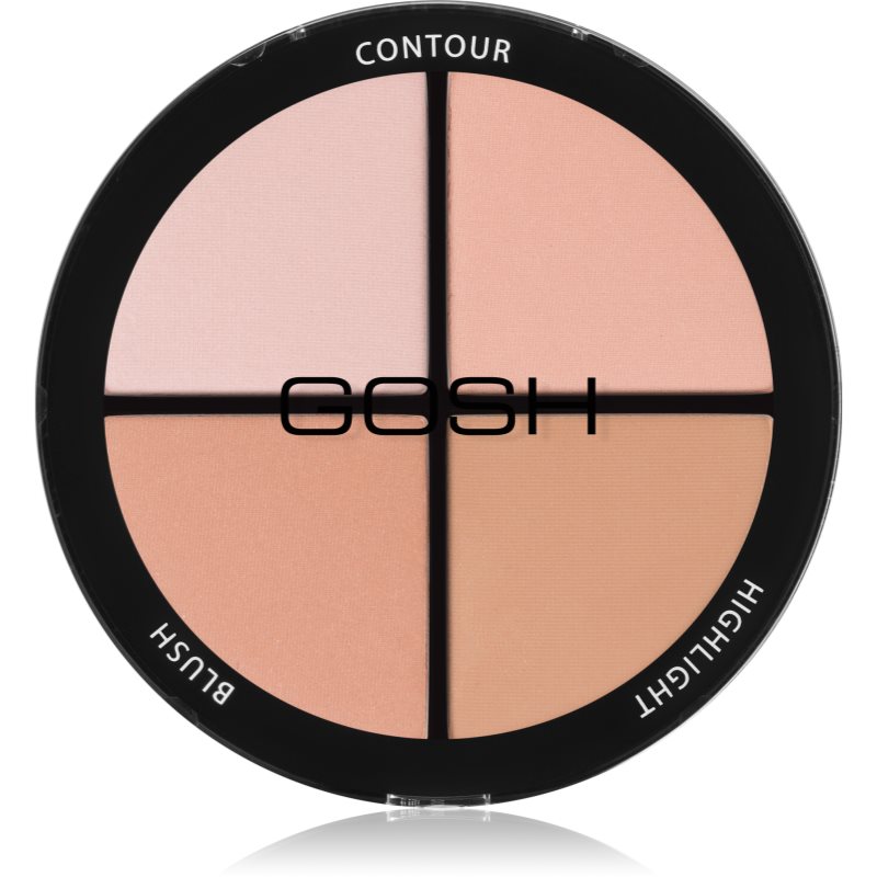 Gosh Contour'n Strobe kontúrozó és élénkítő paletta árnyalat 001 Light 15 g-Eredeti