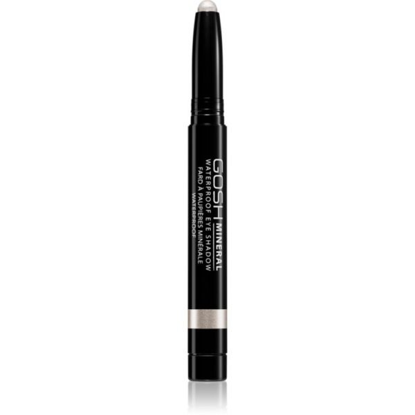 Gosh Mineral Waterproof hosszantartó szemhéjfesték ceruza kiszerelésben vízálló árnyalat 001 Pearly White 1