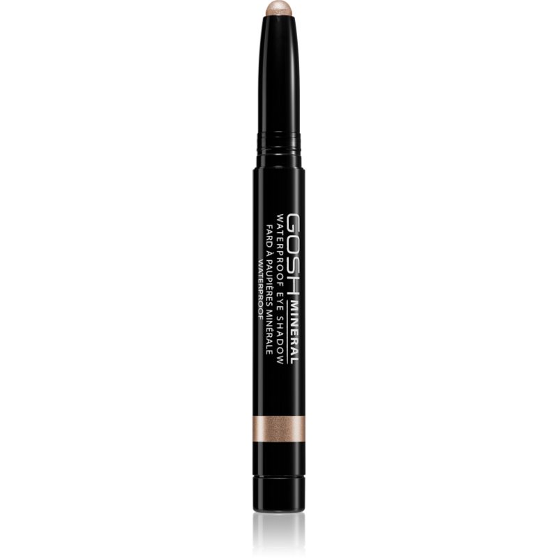 Gosh Mineral Waterproof hosszantartó szemhéjfesték ceruza kiszerelésben vízálló árnyalat 002 Golden Brown 1