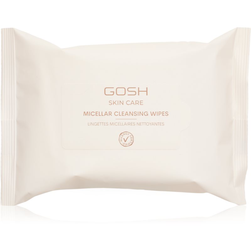 Gosh Skin Care Micellar tisztító és sminklemosó törlőkendők 25 db-Ár