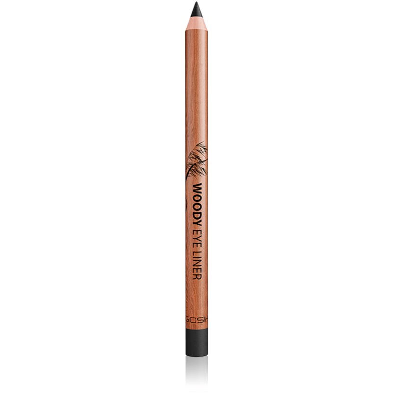 Gosh Woody vízálló szemceruza árnyalat 001 Ebony Black 1.1 g-Eredeti