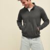 Grafitowa bluza męska Sweat Jacket Fruit of the Loom