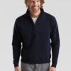 Granatowa bluza męska Zip Neck Sweat Fruit of the Loom