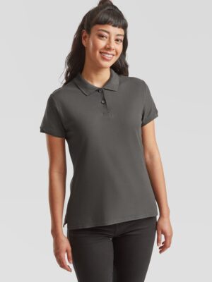 Graphite Women's Polo Fruit of the Loom