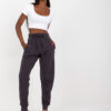 Graphite classic basic tied sweatpants
