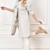Gray long Lalous shirt coat