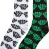 Green Day Socks - 2 Pack - Black/White