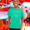 Green Fruit of the Loom Kids Cotton T-shirt