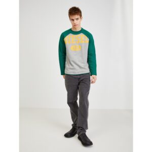 Green-Grey Mens Facial Sweatshirt Diesel - Mens