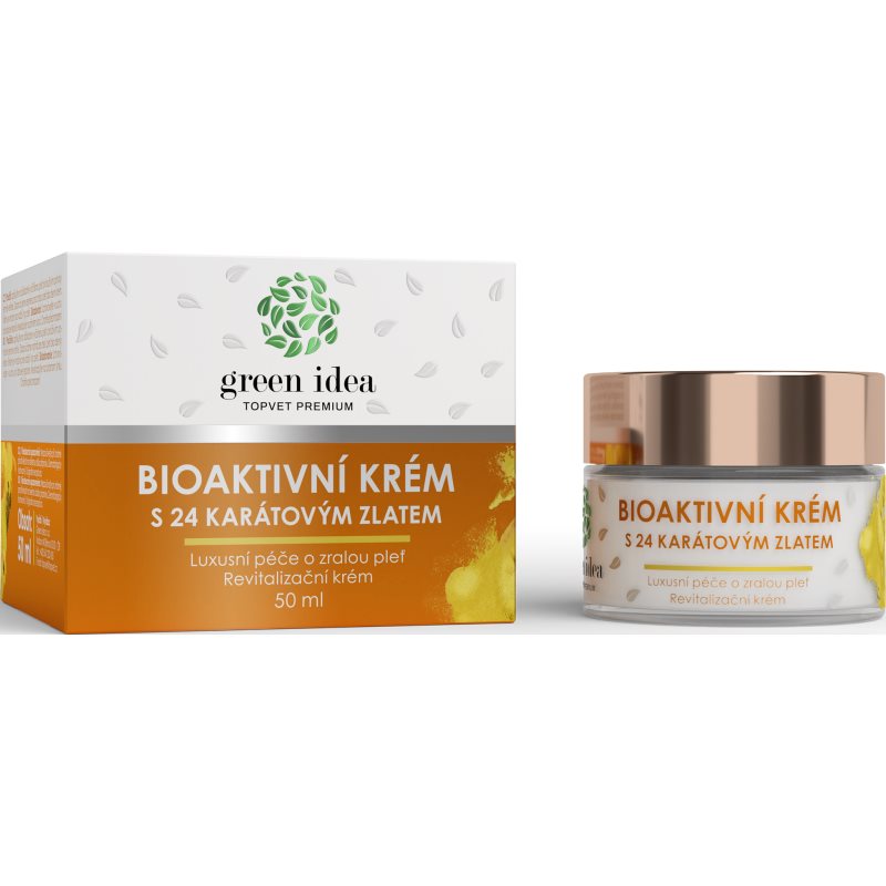 Green Idea Bioaktivní krém s 24 karátovým zlatem exkluzív ápolás érett bőrre 50 ml-Ár