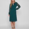 Green Ladies Shirt Dress VILA Falia - Ladies