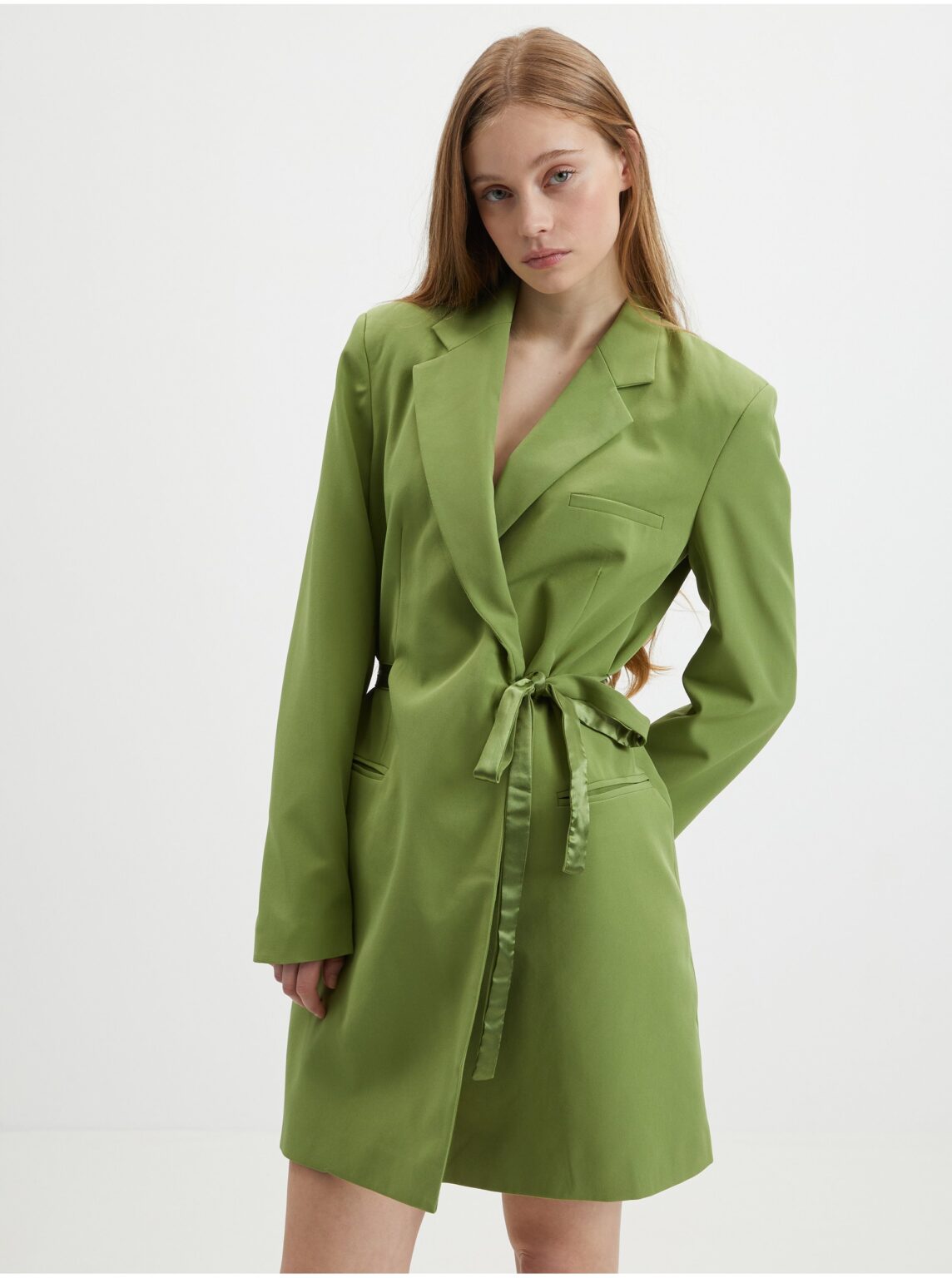 Green Ladies Wrap Minidress VILA Mya - Ladies