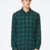 Green Men's Lightweight Plaid Shirt Jacket Oakley - Men