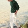 Green Men's Set-in Sweat Fruit of the Loom