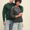 Green Men's Sweatshirt Lightweight Raglan Sweat Fruit of the Loom